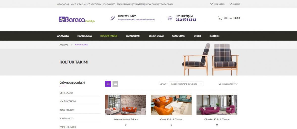 Yeni Ürünlerimiz Ekleniyor Baraca Mobilya